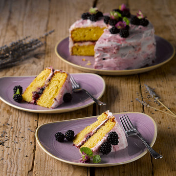 Lavender Triangle Plate 24.5cm